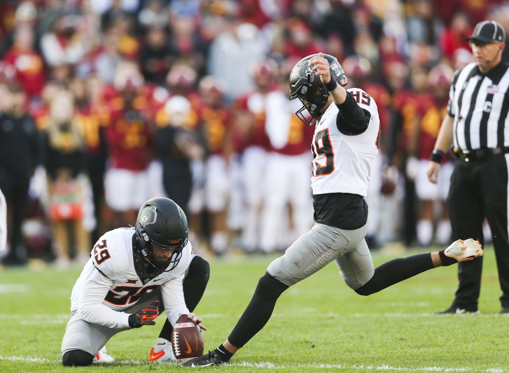 Oct. 23: OSU 21, Iowa State 24